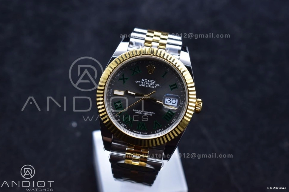 SS SS TopPick ARF DateJust 126333 620 SH3235 1:1 Bracelet Jubilee (Gain YG Green Roman Edition Best Gray 904L YG on Weight) 41 Dial Steel 0911